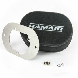 Ramair RS2-204-401 - Carb Air Filter With Baseplate Pierburg 2B2/2B4/2B5 25mm Internal Height