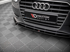 Maxton Design Gloss Black Front Splitter Audi A3 Sportback 8V (2013-2016)