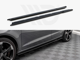 Maxton Design Gloss Black Side Skirts Diffusers Audi A3 Sportback 8V (2013-2016)