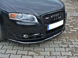 Maxton Design Gloss Black Front Splitter Audi A4 B7