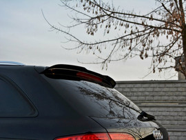 Maxton Design Gloss Black Spoiler Cap Audi A4 B8 Avant