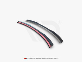 Maxton Design Gloss Black Spoiler Cap Audi A4 / A4 S-Line B8 / B8 Fl Sedan