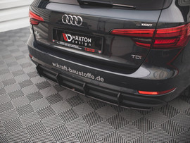 Maxton Design Black Street Pro Rear Diffuser Audi A4 Avant B9 (2015-2019)