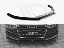 Maxton Design Gloss Black Front Splitter V.2 Audi A4 B9 (2015-2019)