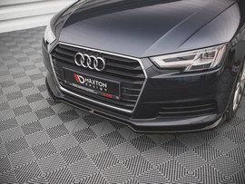 Maxton Design Gloss Black Front Splitter V.2 Audi A4 B9 (2015-2019)