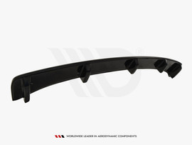 Maxton Design Gloss Black Central Rear Splitter (Vertical Bars) Audi A5 S-Line 8T Fl Coupe / Sportback (2011-2016)