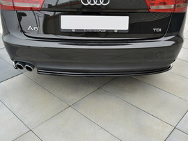Maxton Design Gloss Black Rear Side Splitters Audi A6 C7 (2011-2014)