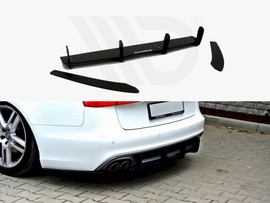 Maxton Design Audi A6 C7 S-Line Avant (2.0 Tdi) Rear Diffuser Rear Side Splitters (2011-2014)