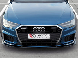 Maxton Design Gloss Black Front Splitter V2 Audi S6/ A6 S-Line C8 (2019-)