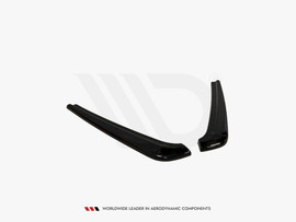 Maxton Design Gloss Black Rear Side Splitters Audi A7 S-Line (Facelift) (2014-2018)
