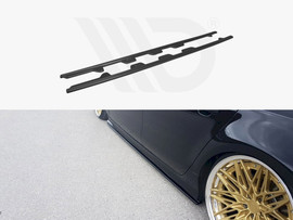 Maxton Design Gloss Black Side Skirts Diffusers Audi S7 / A7 S-Line C7