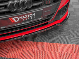 Maxton Design Gloss Black Front Splitter V.1 Audi A7 C8 S-Line / S7 C8 (2017-)