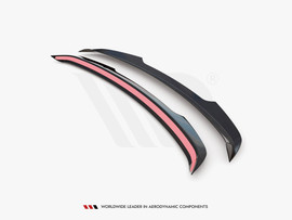 Maxton Design Gloss Black Spoiler Cap Audi Q3 S-Line 8U Facelift (2014-2018)