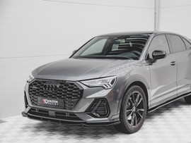 Maxton Design Gloss Black Front Splitter V1 Audi Q3 Sportback S-Line (2019-)