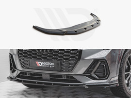 Maxton Design Gloss Black Front Splitter V2 Audi Q3 Sportback S-Line (2019-)