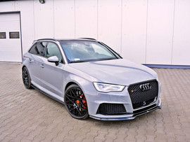 Maxton Design Gloss Black Front Splitter V.1 Audi RS3 8Va Sportback Pre-Facelift (2015-2016)