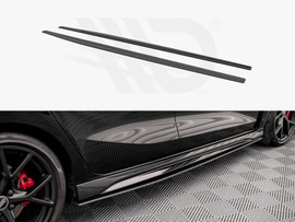 Maxton Design Black Street Pro Side Skirts Diffusers Audi RS3 Sportback 8Y (2020-)