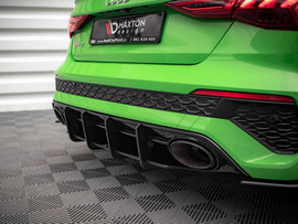 Maxton Design Black Street Pro Rear Diffuser Audi RS3 Sedan 8Y (2020-)