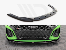 Maxton Design Gloss Black Front Splitter V.1 Audi RS3 8Y (2020-)