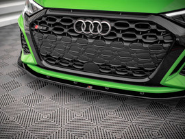 Maxton Design Gloss Black Front Splitter V.2 Audi RS3 8Y (2020-)