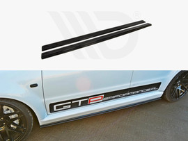 Maxton Design Gloss Black Side Skirts Diffusers Audi Rs4 B5