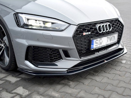 Maxton Design Gloss Black Front Splitter V.2 Audi Rs5 F5 Coupe / Sportback (2017-Up)