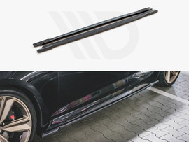 Maxton Design Gloss Black Side Skirts Diffusers Audi Rs5 Sportback F5 Facelift (2020-)