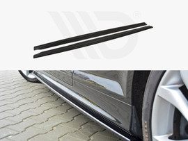 Maxton Design Gloss Black Side Skirts Diffusers Audi S3 8P/ S3 8P Fl/ RS3 8P