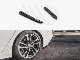 Maxton Design Gloss Black Rear Side Splitters Audi S5 Sportback F5 Facelift (2019-)
