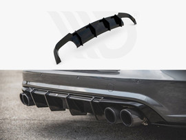 Maxton Design Gloss Black Rear Valance Audi S6/ A6 S-Line C7 Facelift