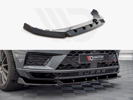 Maxton Design Gloss Black Front Splitter V1 Cupra Ateca (2018-2019)