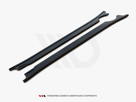 Maxton Design Gloss Black Side Skirts Diffusers Porsche 911 Carrera 4S 992 (2019-)