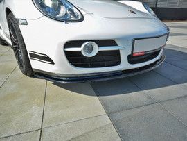 Maxton Design Gloss Black Front Splitter V.2 Porsche Cayman S 987C (2006-09)