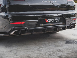 Maxton Design Gloss Black Rear Valance Porsche Panamera Turbo 970 Facelift (2013-2016)