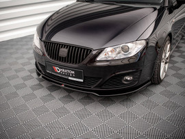 Maxton Design Gloss Black Front Splitter V.2 Seat Exeo (2008-2013)