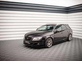 Maxton Design Gloss Black Side Skirts Diffusers Seat Exeo (2008-2013)