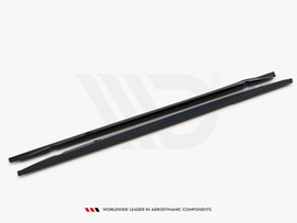 Maxton Design Gloss Black Side Skirts Diffusers Seat Exeo (2008-2013)