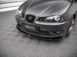 Maxton Design Gloss Black Front Splitter V.2 Seat Ibiza Cupra Mk3 (2004-2008)