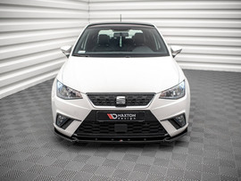 Maxton Design Gloss Black Front Splitter V.2 Seat Ibiza 6F (2017-2021)