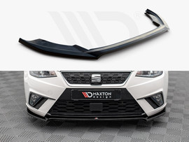 Maxton Design Gloss Black Front Splitter V.3 Seat Ibiza 6F (2017-2021)