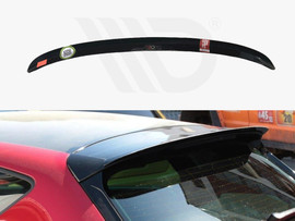 Maxton Design Gloss Black Spoiler Cap Seat Leon Mk 3.5 Cupra Hatchback (2017-2019)