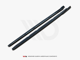 Maxton Design Gloss Black Side Skirts Splitters V4 Seat Leon Cupra/ Fr Mk3 Facelift (2017-2019)