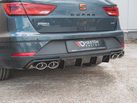 Maxton Design Gloss Black Rear Valance V3 Seat Leon Mk3.5 Cupra Estate (2017-2019)