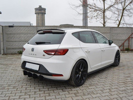 Maxton Design Gloss Black Spoiler Cap Seat Leon Iii Fr