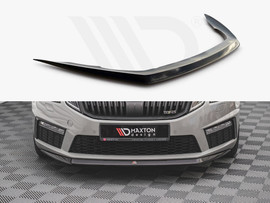 Maxton Design Gloss Black Front Splitter V.1 Skoda Octavia Rs Mk3 Facelift (2016-2019)