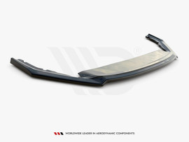 Maxton Design Gloss Black Front Splitter V4 Skoda Octavia Rs Mk4 (2020-)