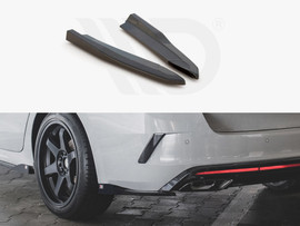 Maxton Design Gloss Black Rear Side Splitters V3 Skoda Octavia Rs Mk4 (2020-)