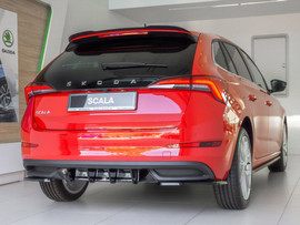 Maxton Design Gloss Black Spoiler Extension Skoda Scala (2019-Up)