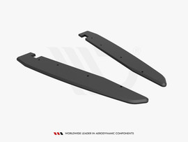 Maxton Design Black Street Pro Rear Side Splitters VW Arteon R (2020-)