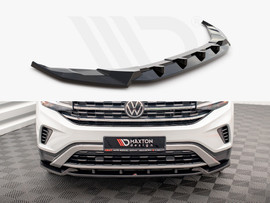 Maxton Design Gloss Black Front Splitter V.1 VW Atlas Cross Sport (2020-)